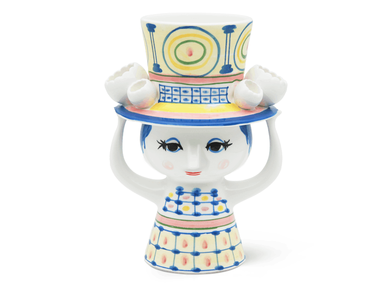 LADY WITH HAT フラワーベース　H20.5cm