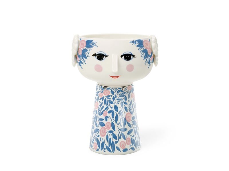 Bjørn Wiinblad フラワーベース　エヴァ　ブルー　オブジェ 楽天市場】エヴァ フラワーポット ブルー花瓶 エヴァベース Eva