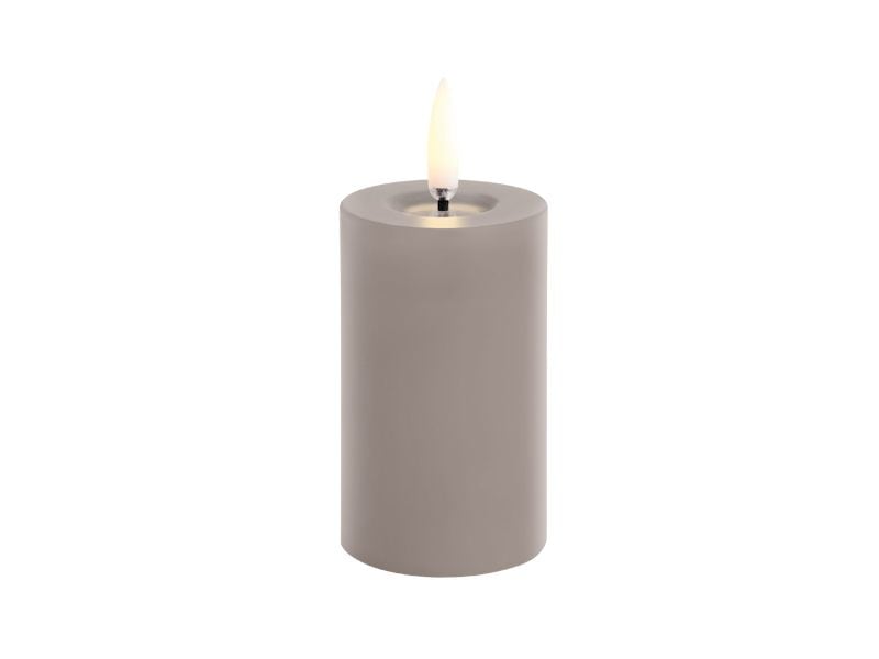 LED pillar melted candle, Smooth,  /UYUNI