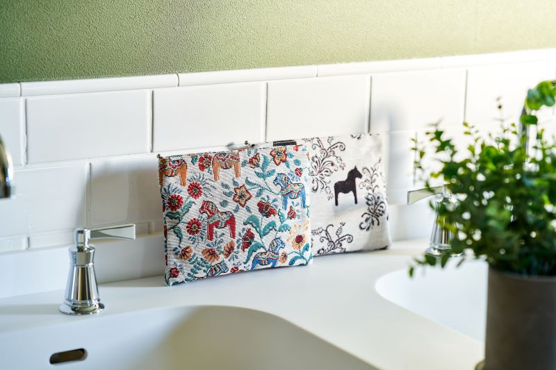 【当店オリジナル】ダーラナホース柄フラットポーチ /Arviddsons