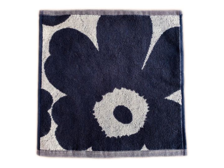 Unikko ミニタオル（ダークブルー）／marimekko