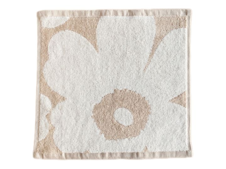 Unikko ミニタオル（ベージュ）／marimekko