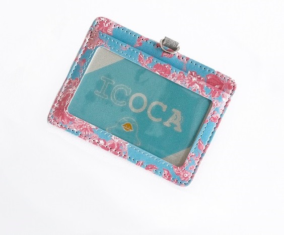 IDパスケース（ストラップ付）／pink india