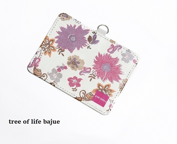 IDパスケース（ストラップ付）／pink india