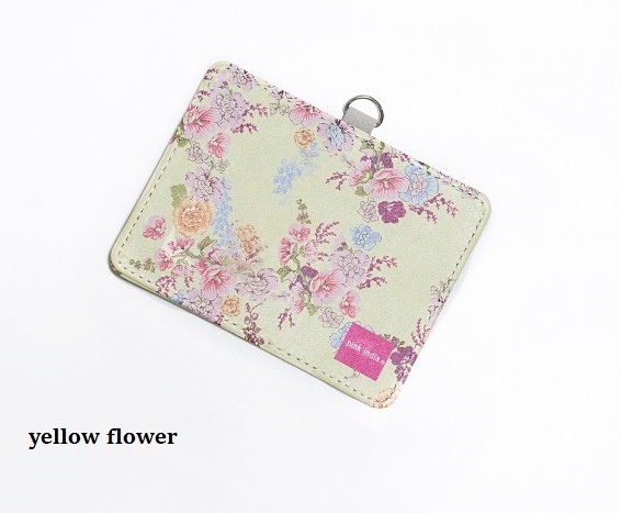 IDパスケース（ストラップ付）／pink india