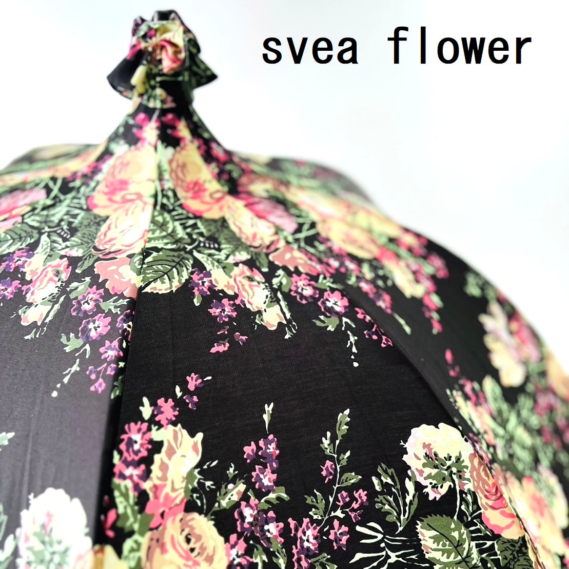 svea flower】日傘（晴雨兼用）パゴタタイプ/pink india