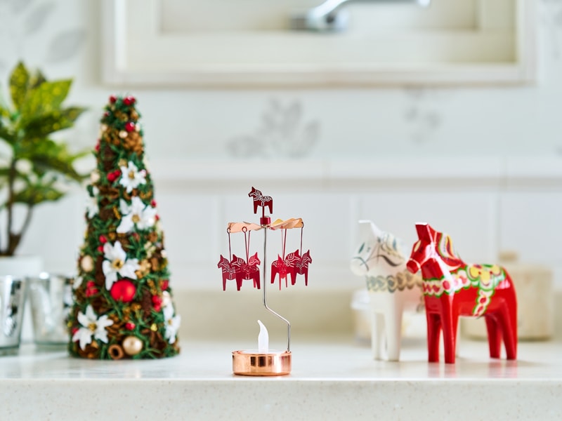 ロータリーキャンドルホルダー ダーラナホース／Pluto Design