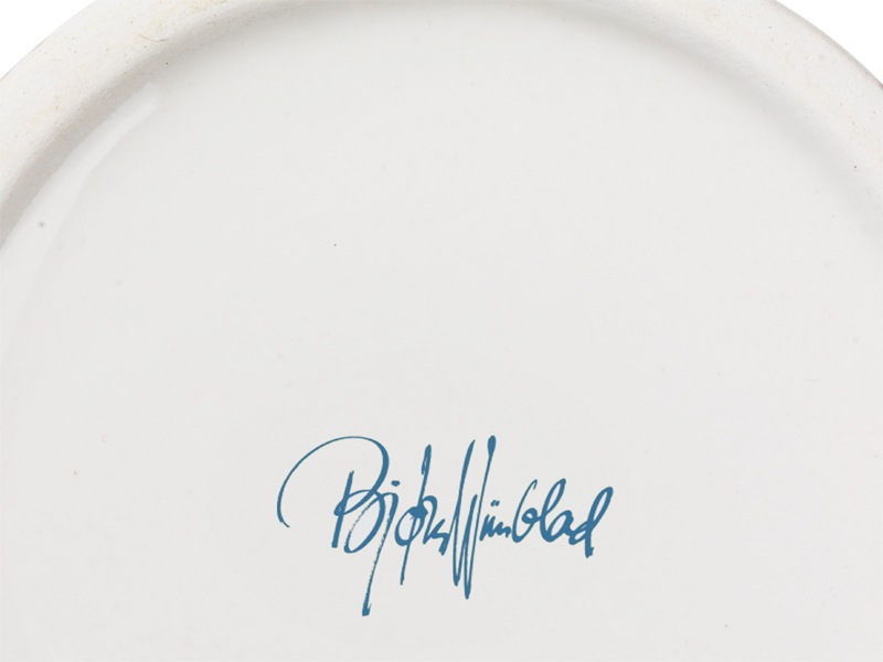 エヴァ　フラワーベース　ブルー／ローズ