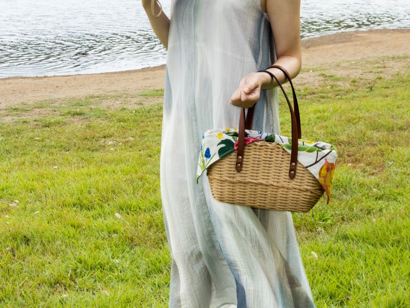 かごバッグ　ヨブスおじいさんの庭　ナチュラル/Jobs（ヨブス）