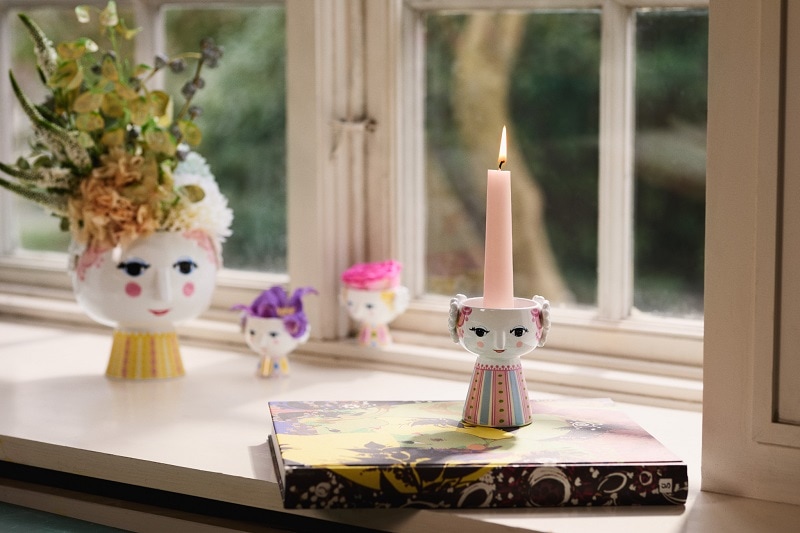 エヴァ　キャンドルホルダー　ピンク