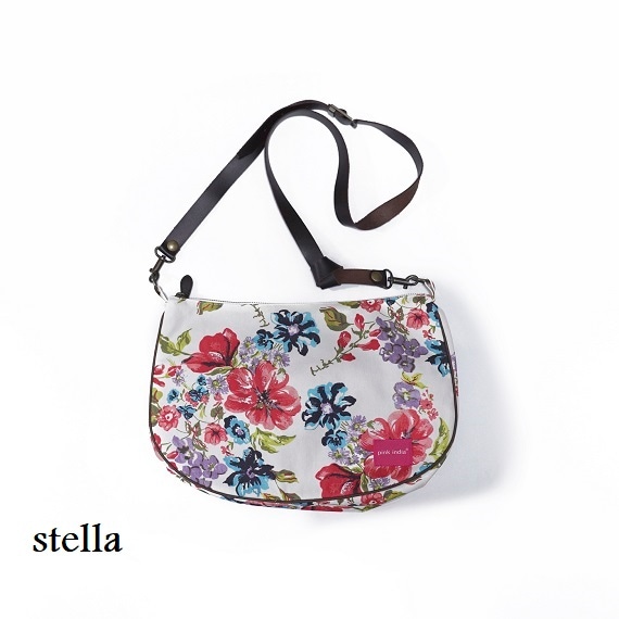 撥水加工生地ショルダーバッグ／pink india