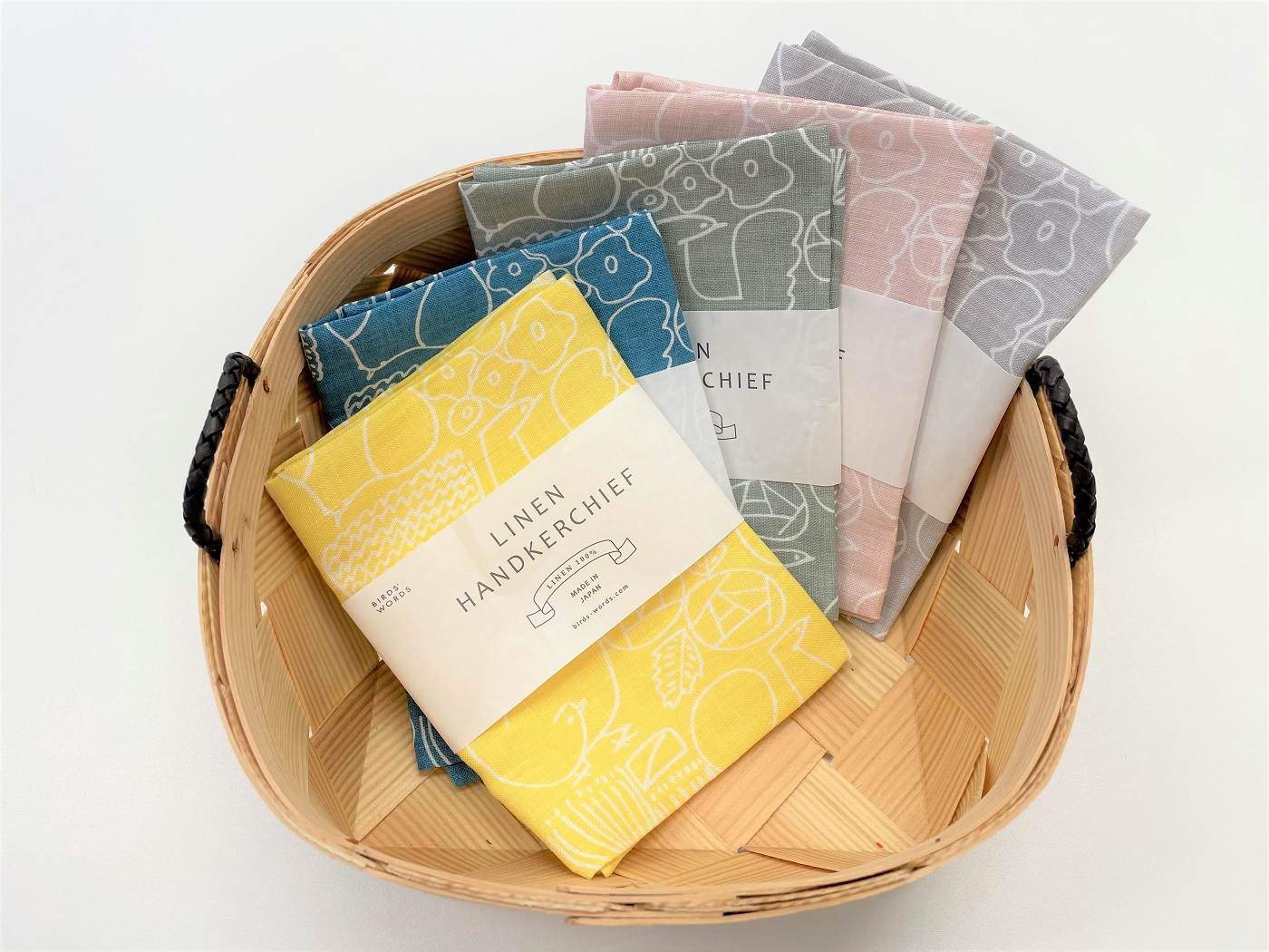 LINEN HANDKERCHIEF/BIRDS' WORDS