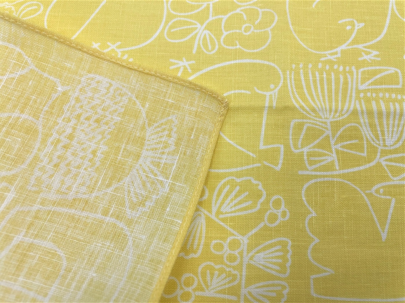 LINEN HANDKERCHIEF/BIRDS' WORDS