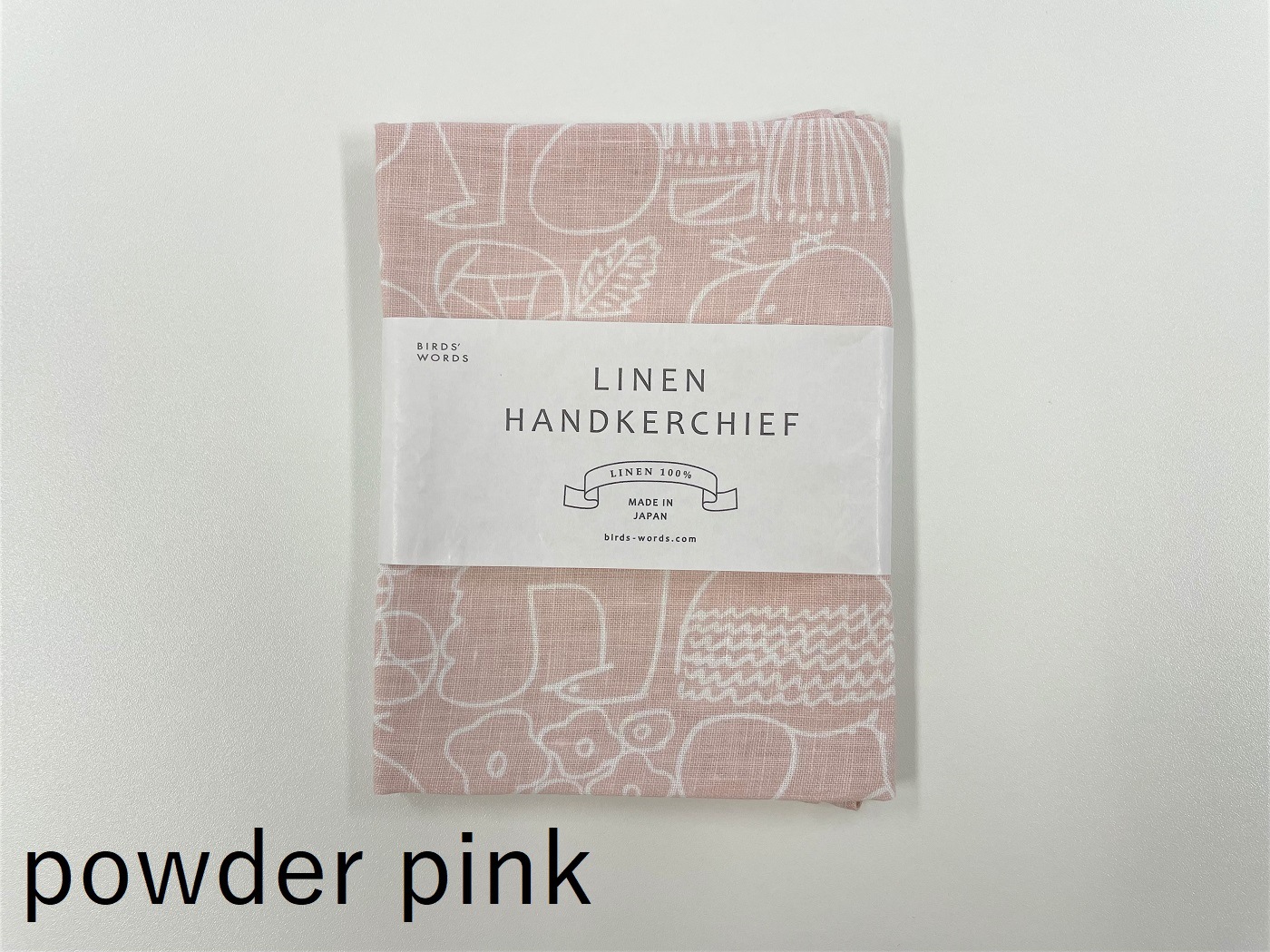 LINEN HANDKERCHIEF/BIRDS' WORDS