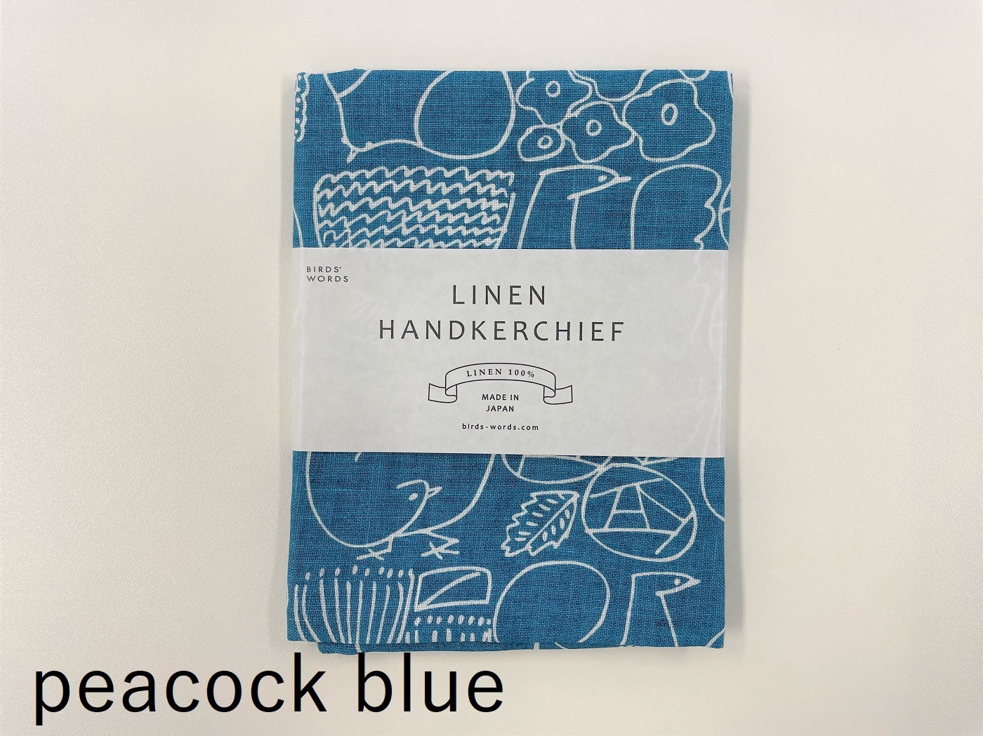 LINEN HANDKERCHIEF/BIRDS' WORDS