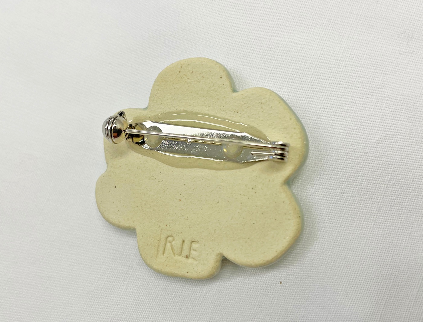 FLOWER TILE BROOCH/BIRDS' WORDS