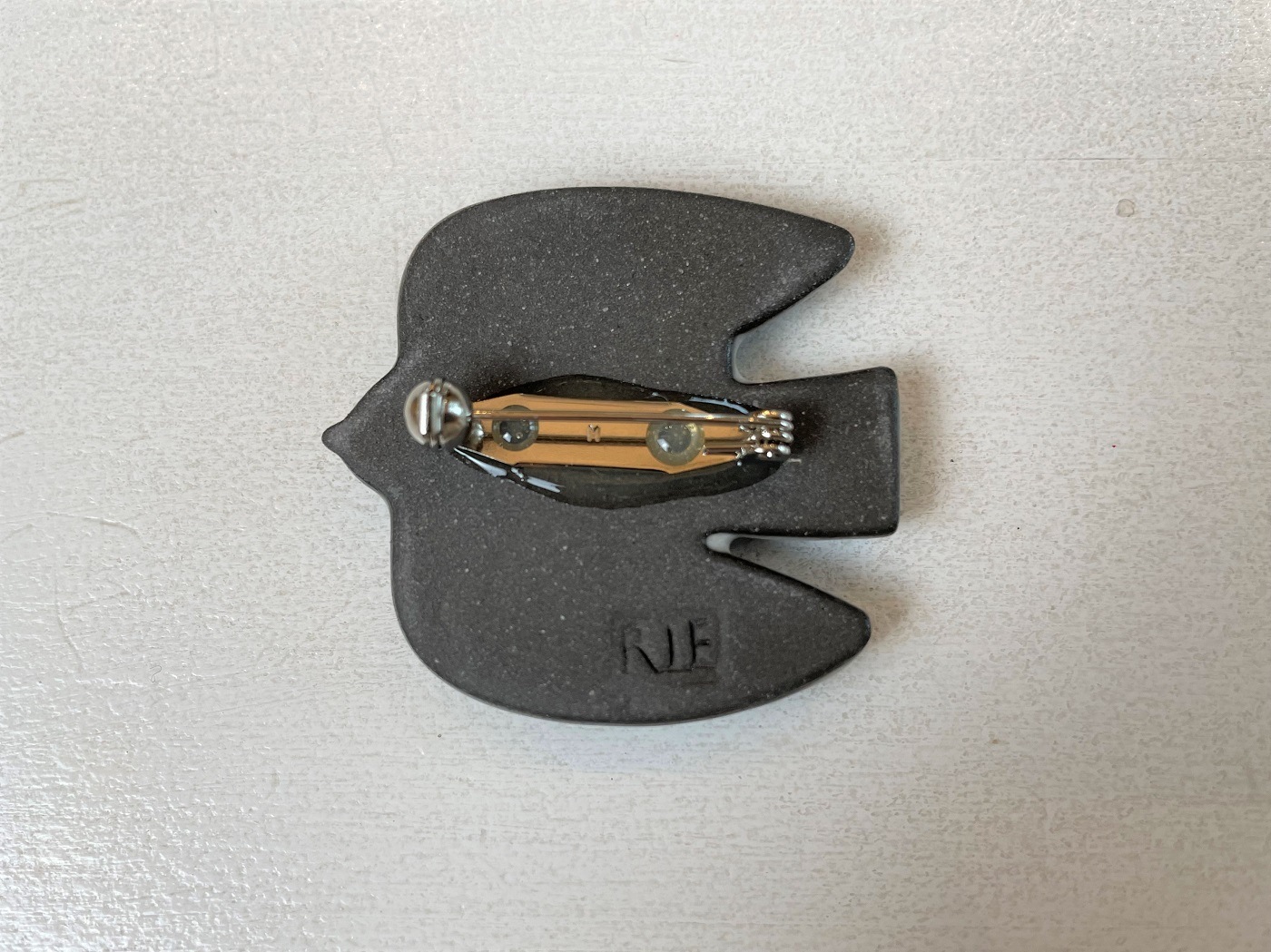 BIRD TILE BROOCH/BIRDS' WORDS