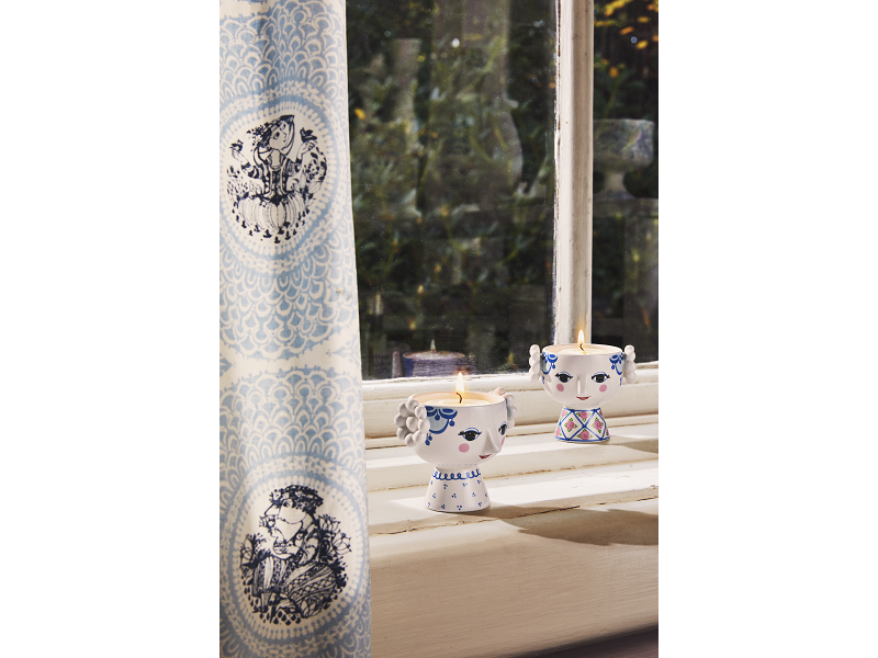 エヴァ　ティーライトホルダー　2pcs（ブルー/ローズ）