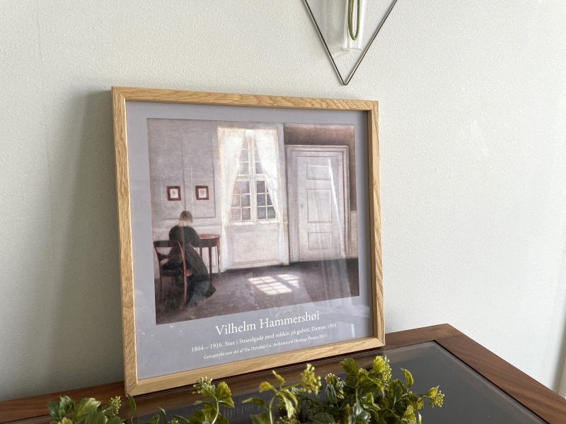 VILHELM HAMMERSHOI - ストランドゲードの居間に射す陽光／The Dybdahl co.　