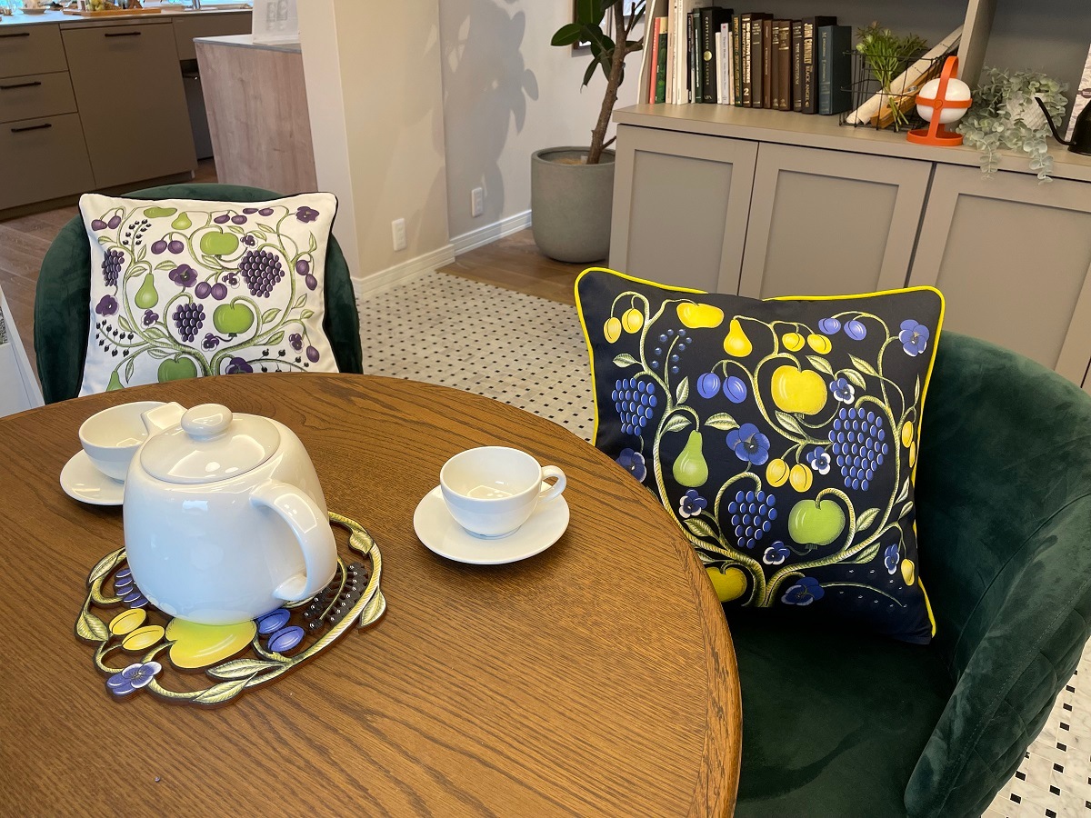 クッションカバー　ORCHARD オーチャード／Kuovi