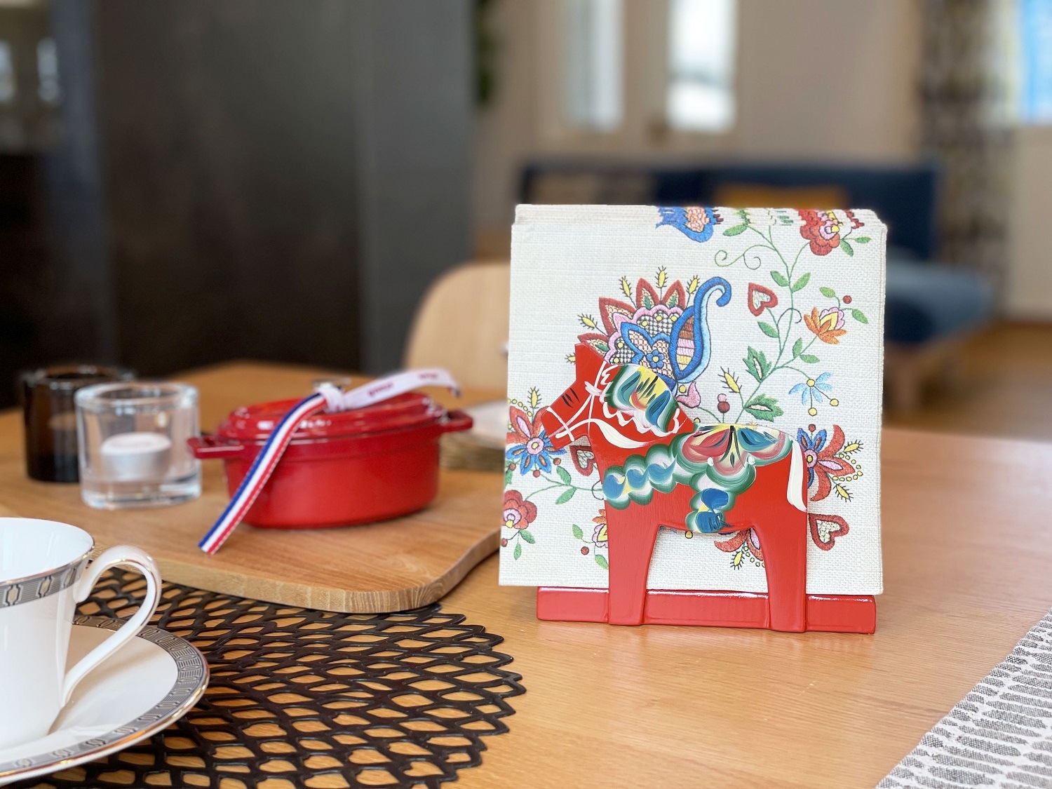 ダーラナホース柄ナプキンスタンド/NilsOlsson