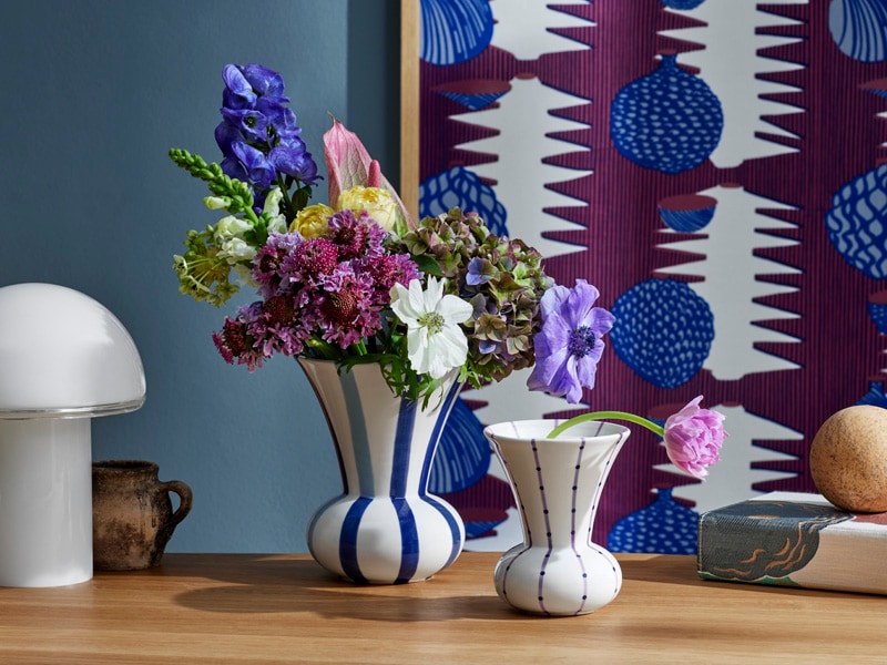 &Klevering タイルフラワーベース　ブルー★★★★★ acacia3820230805-