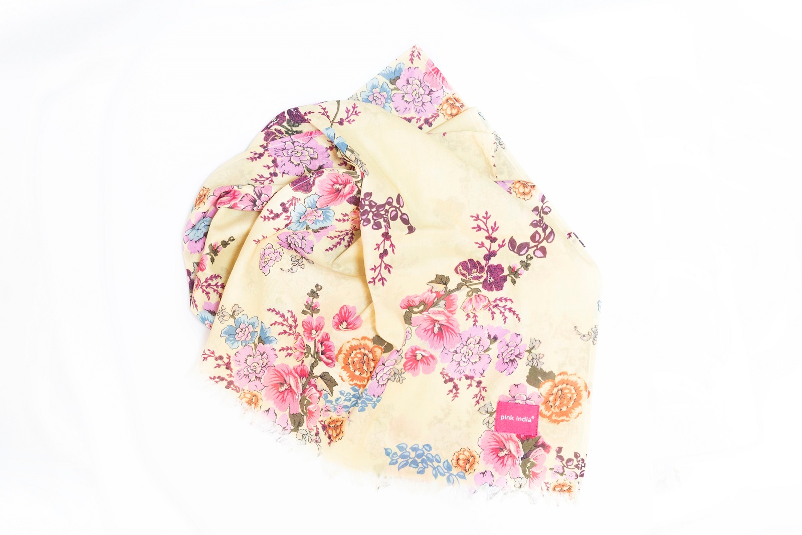 ストール／pink india