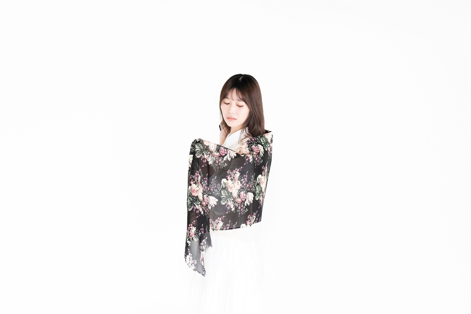 ストール／pink india