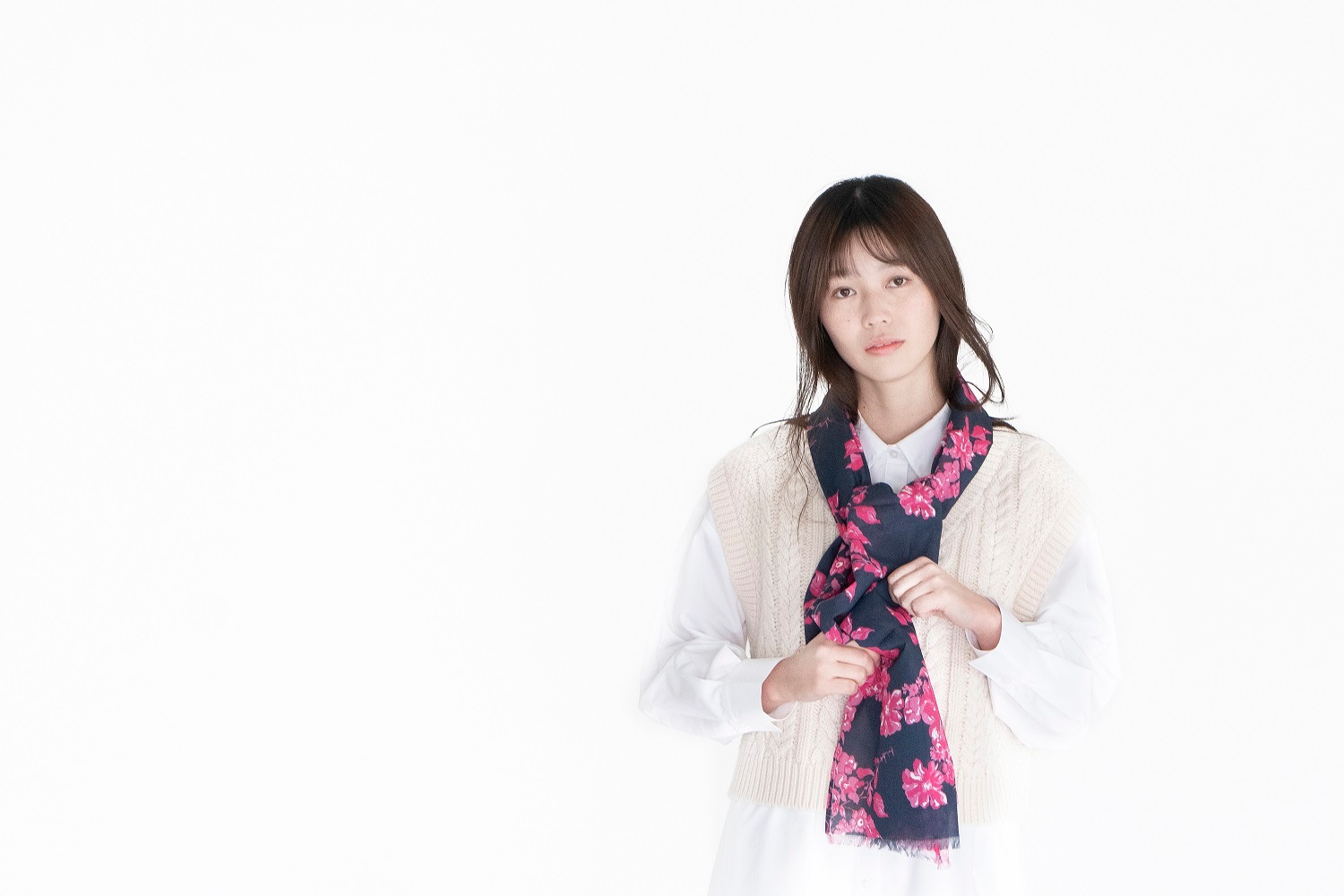 ストール／pink india