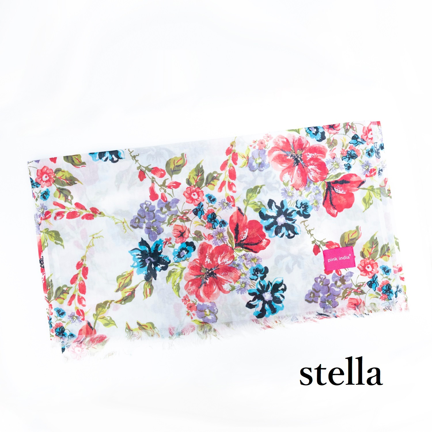 ストール／pink india