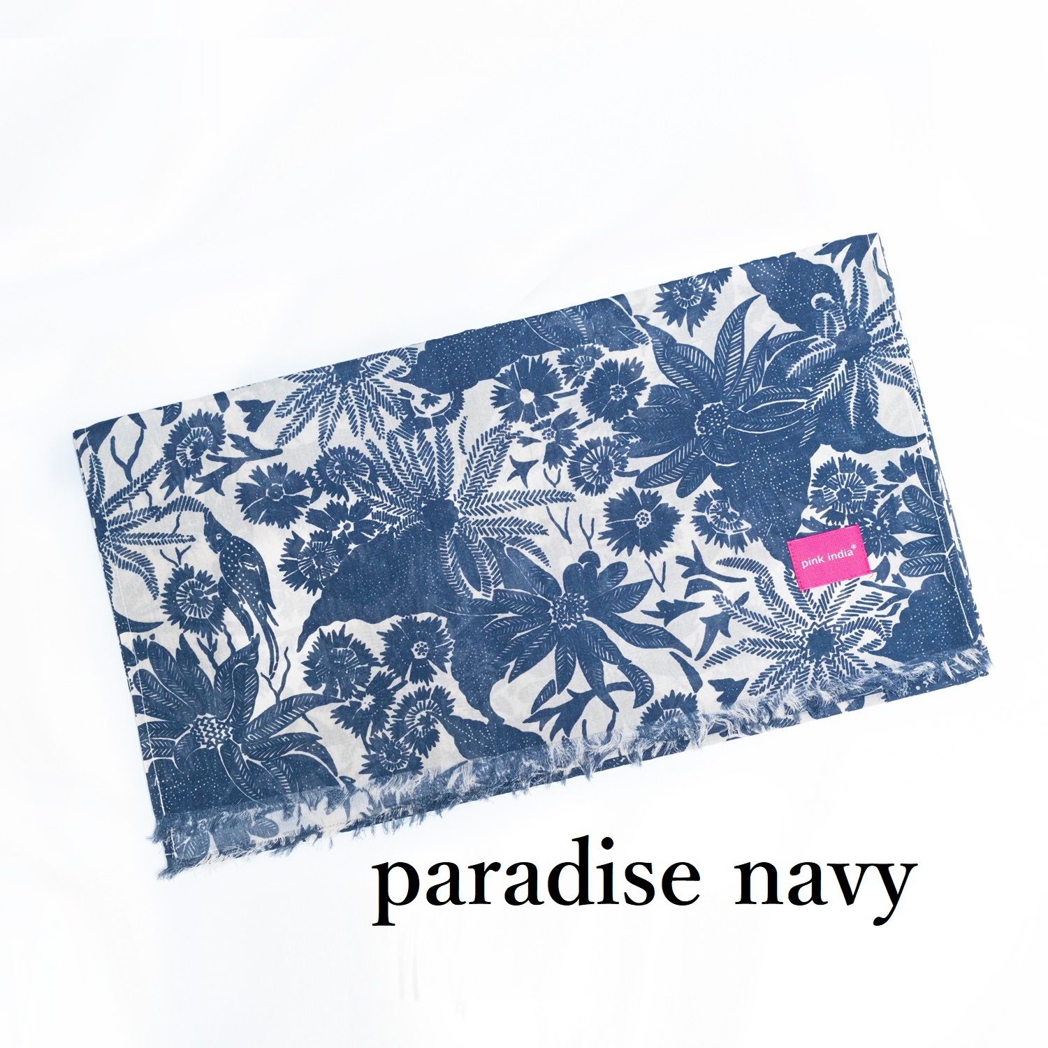 ストール／pink india