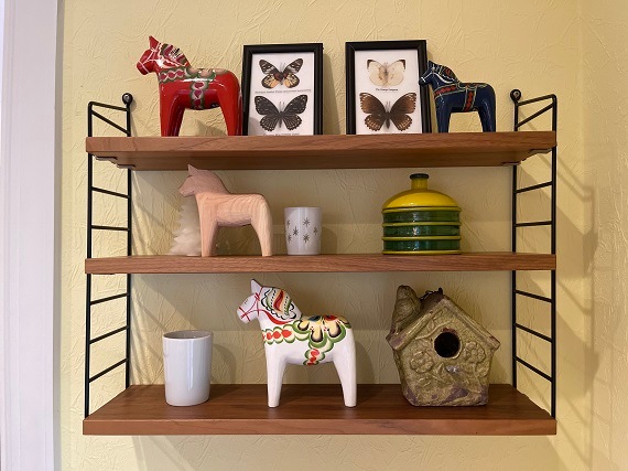 ダーラナホース（青色ベース定番柄）　誕生月：９月