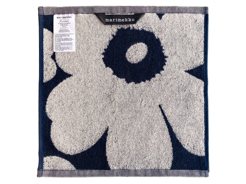 Unikko ミニタオル（ダークブルー）／marimekko