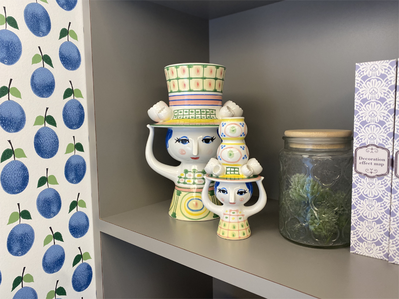 LADY WITH HAT フラワーベース　H20.5cm