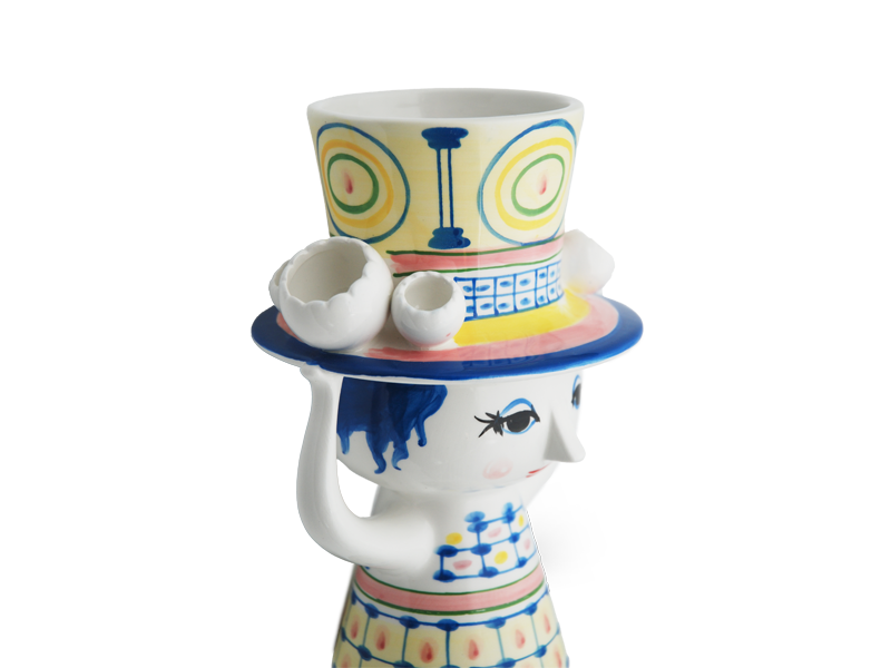 LADY WITH HAT フラワーベース　H20.5cm