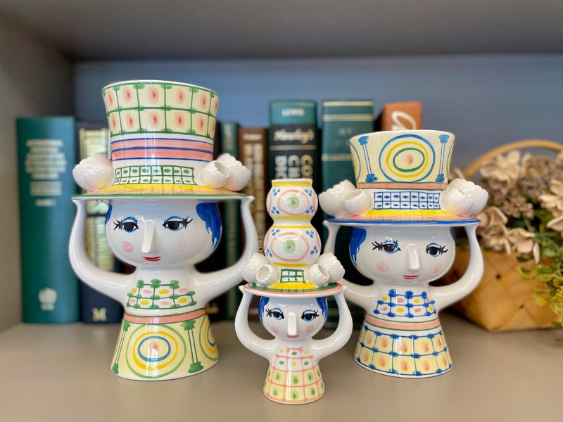 LADY WITH HAT フラワーベース　H20.5cm