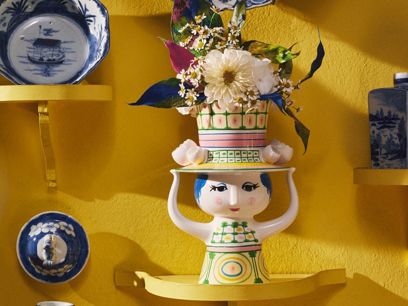 LADY WITH HAT フラワーベース　H24.5cm