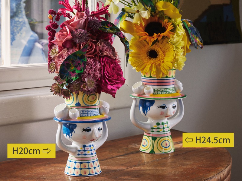 LADY WITH HAT フラワーベース　H24.5cm