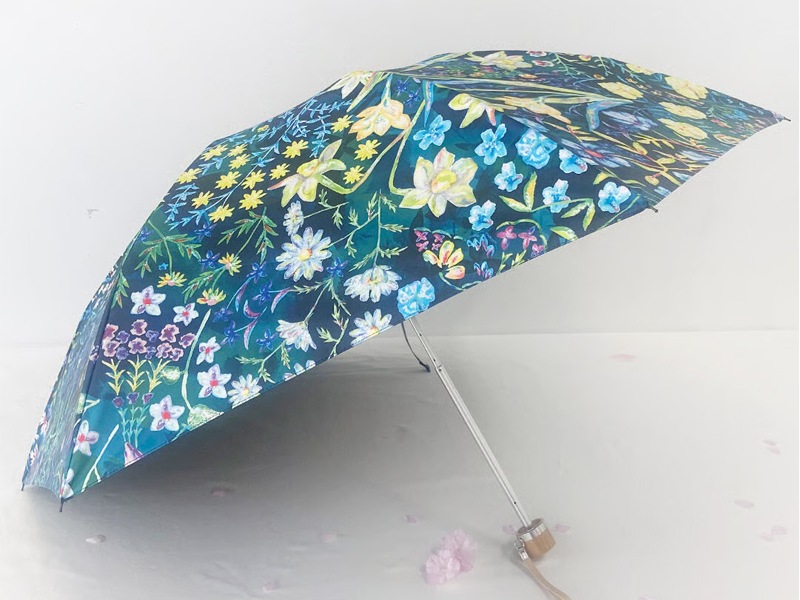 【somewhere】折り畳み日傘（晴雨兼用）／mumea