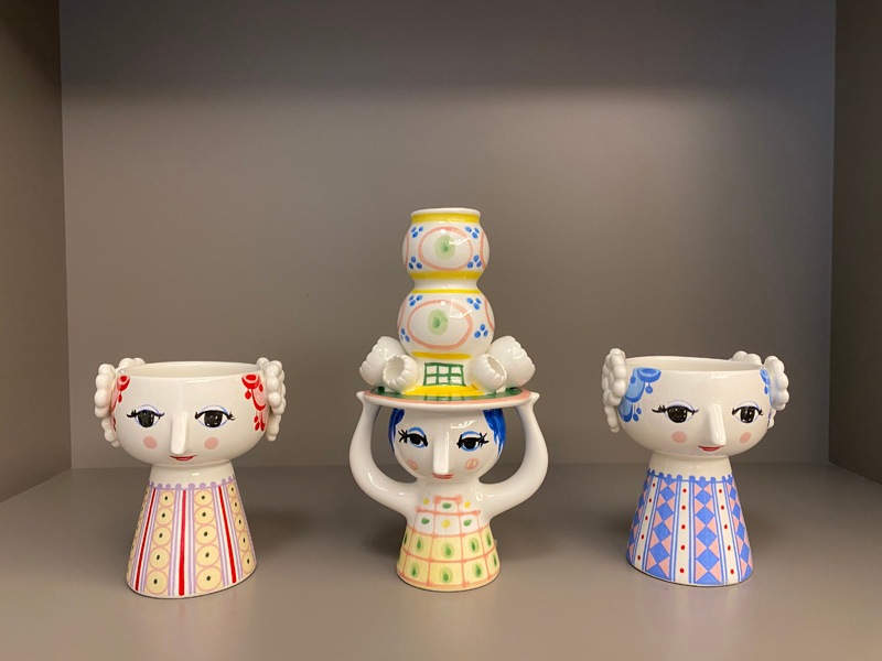 ヒッピー７０年代キャンドルセット LADY WITH HAT キャンドルホルダー | インテリア,アート／書籍 ,Bjørn
