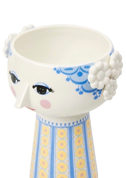 エヴァ　フラワーベース　ライトブルー