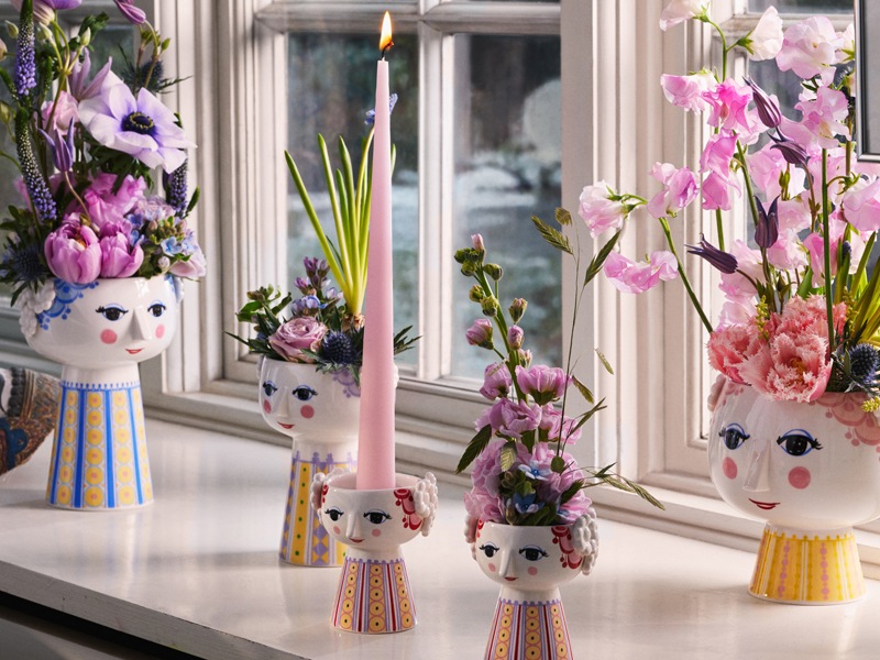 エヴァ　キャンドルホルダー　ラベンダー