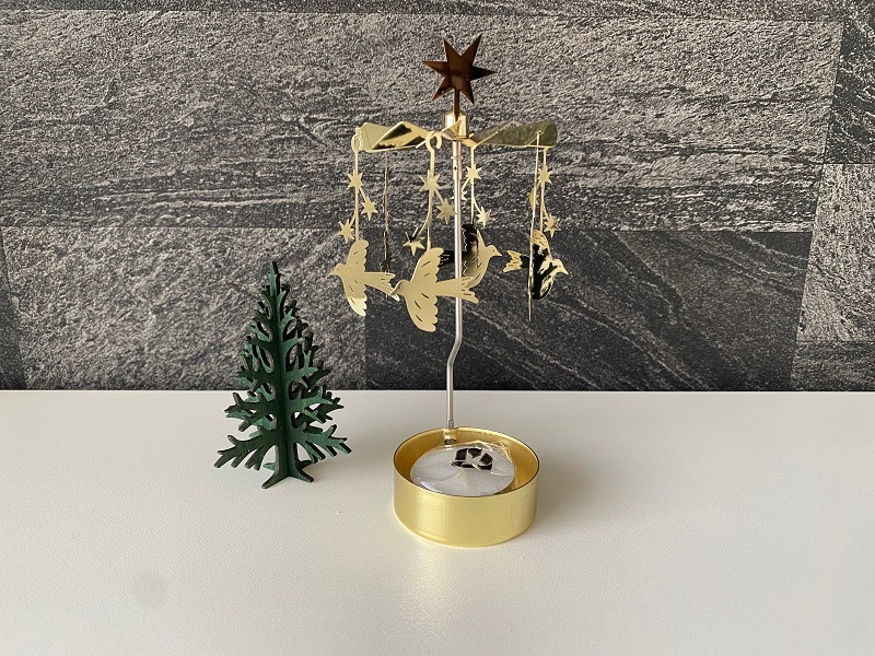 ロータリーキャンドルホルダー「スターリング」／Pluto Design