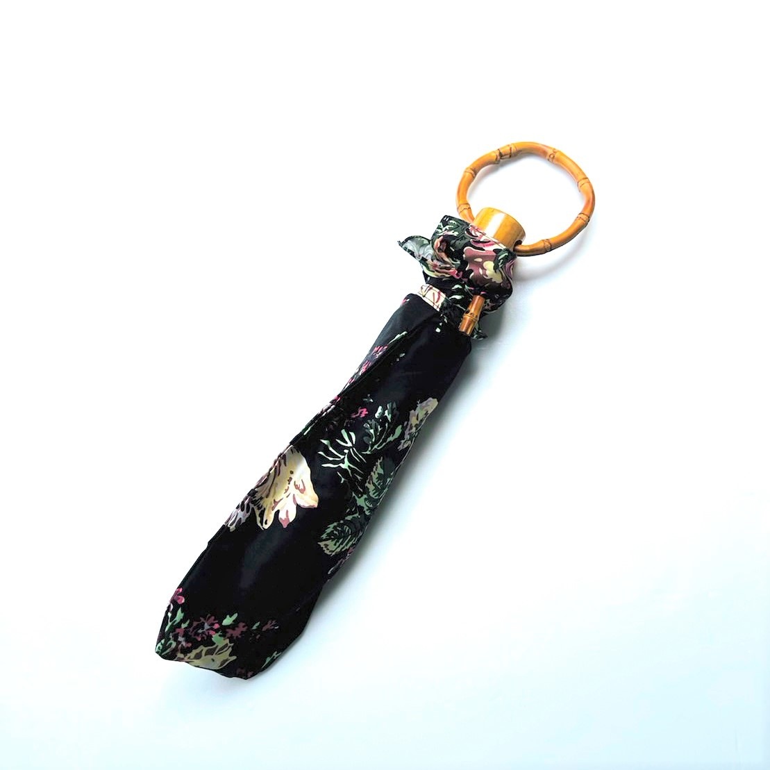 折り畳み日傘（晴雨兼用）持ち手輪/pink india