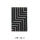 VIBEKE KLINT RUG VK-1��BLACK/WHITE��