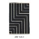 VIBEKE KLINT RUG VK-1��BLACK/WHITE��