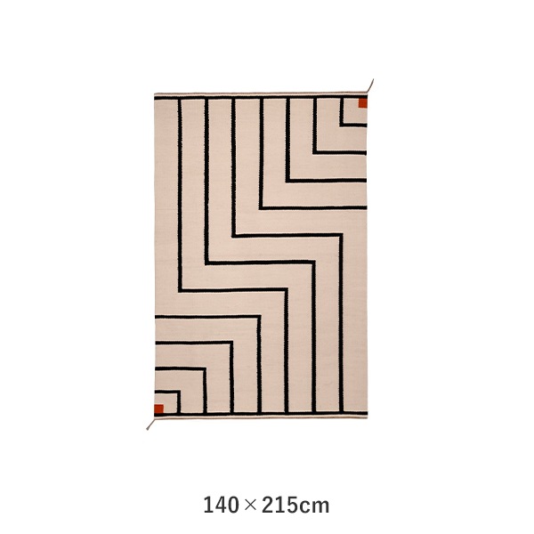 VIBEKE KLINT RUG VK-1 WHITE/BLACK（ヴィブケ・クリント ラグ