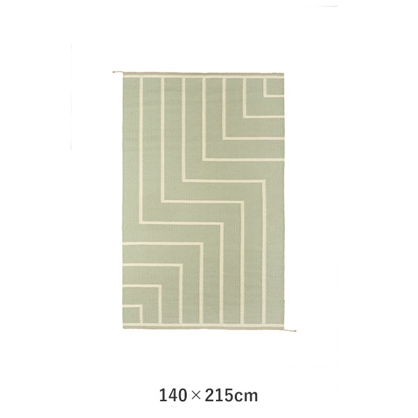 VIBEKE KLINT RUG VK-1��OLIVE/WHITE��
