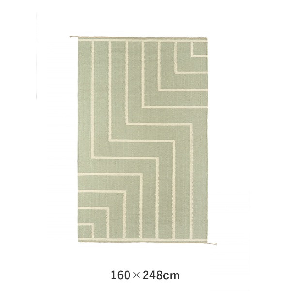 VIBEKE KLINT RUG VK-1��OLIVE/WHITE��