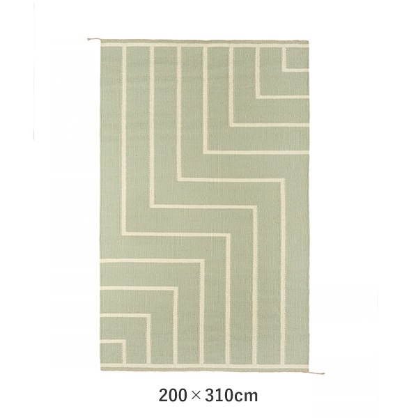 VIBEKE KLINT RUG VK-1��OLIVE/WHITE��